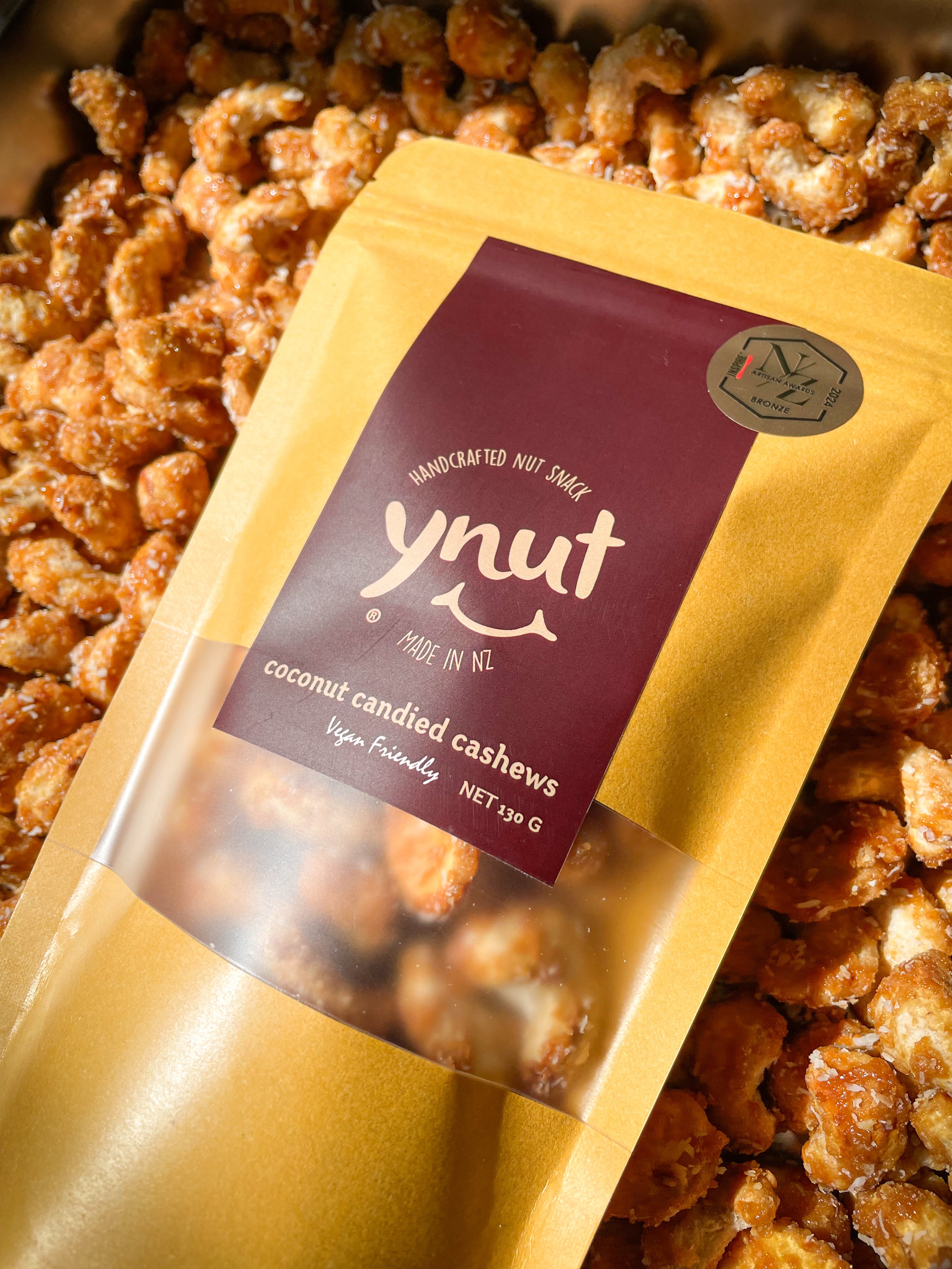 coconut candied cashews