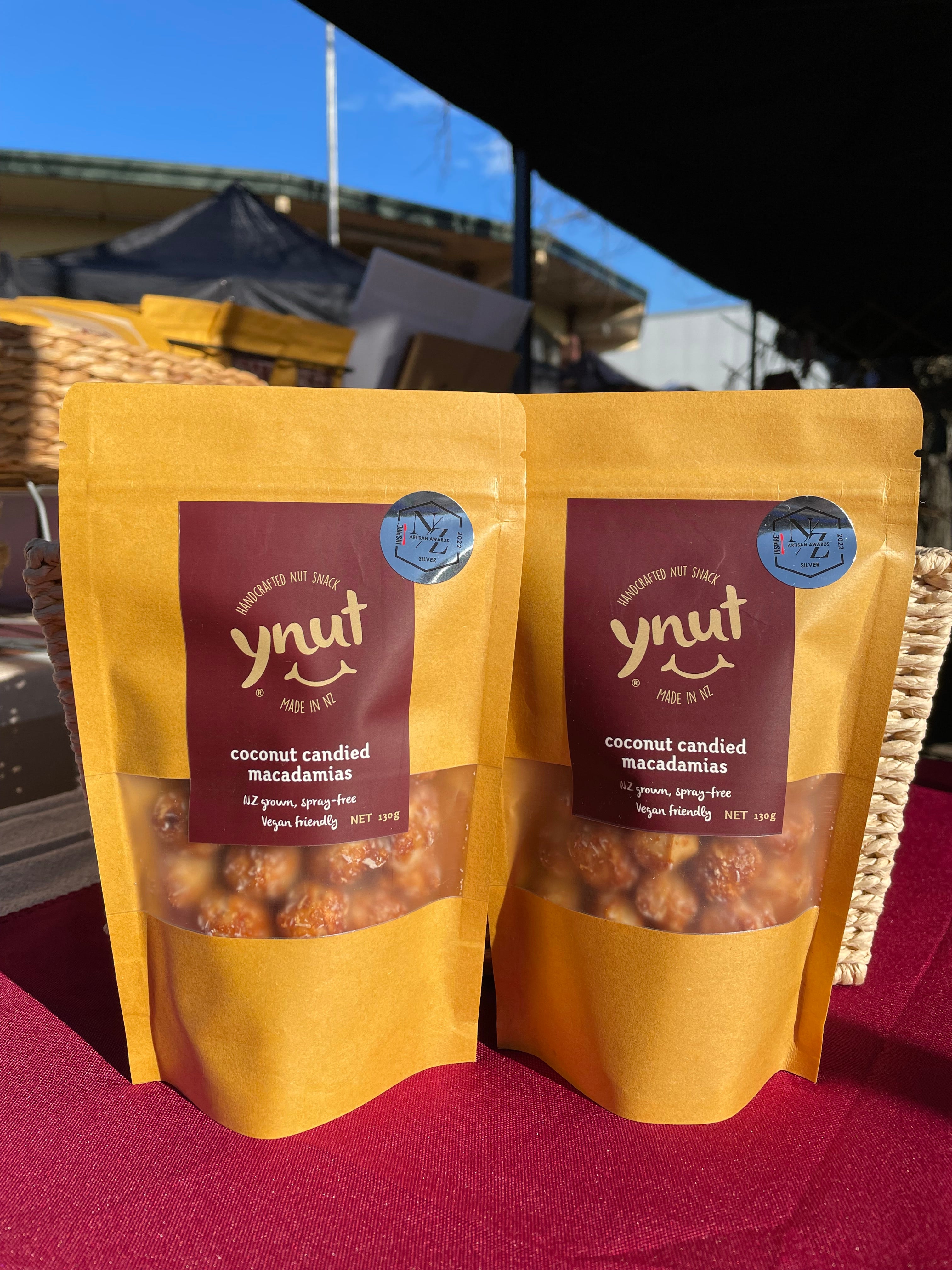 coconut candied macadamias