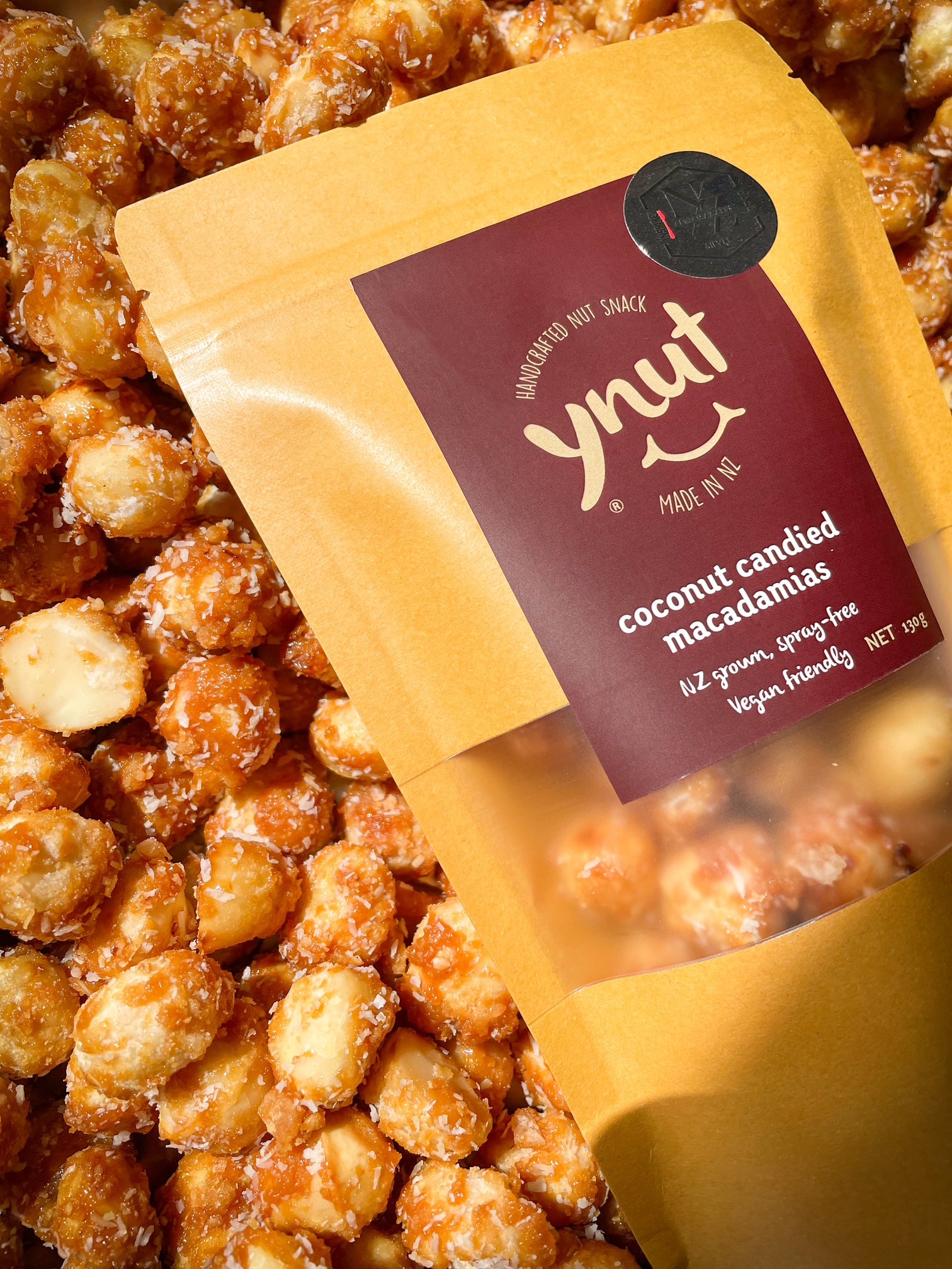 coconut candied macadamias