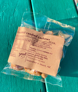 coconut candied cashews