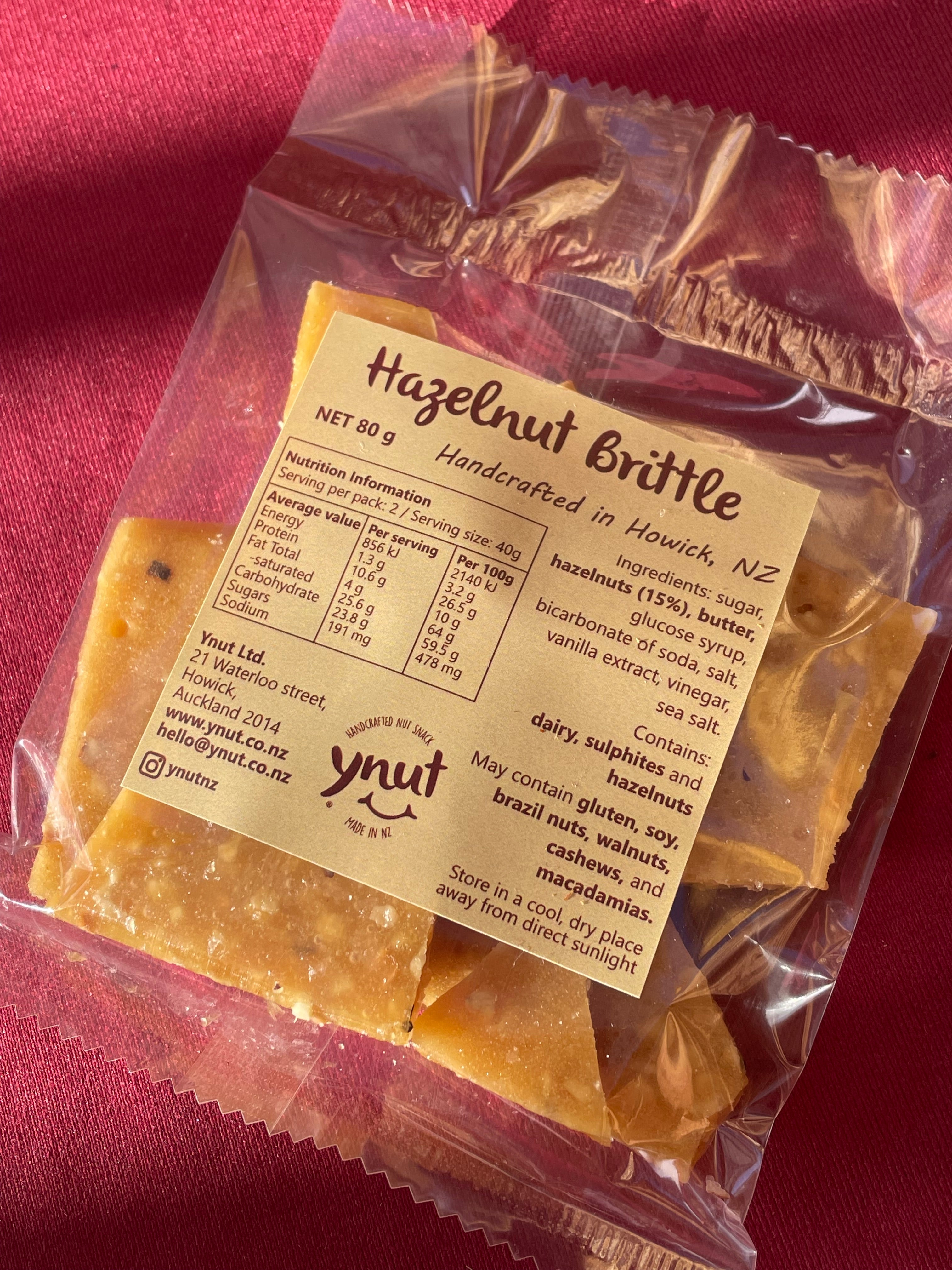 Hazelnut brittle 80g